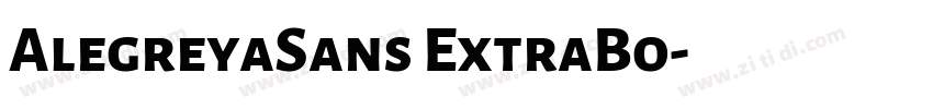 AlegreyaSans ExtraBo字体转换